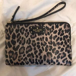 Kate Spade Cheetah Wristlet